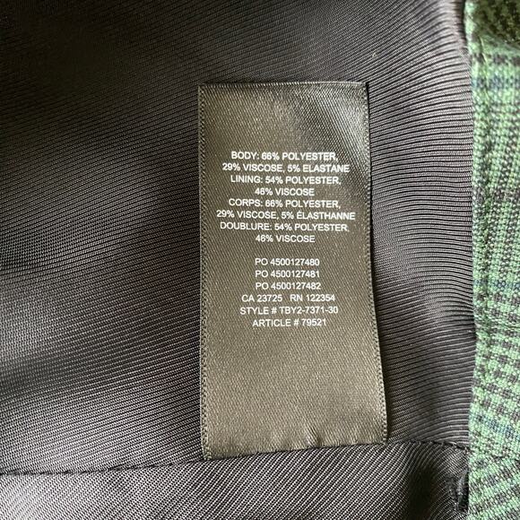 Aritzia Sunday Best Astala Mini Skirt Sz 8 Green Black Plaid Pattern School Girl - Picture 7 of 8